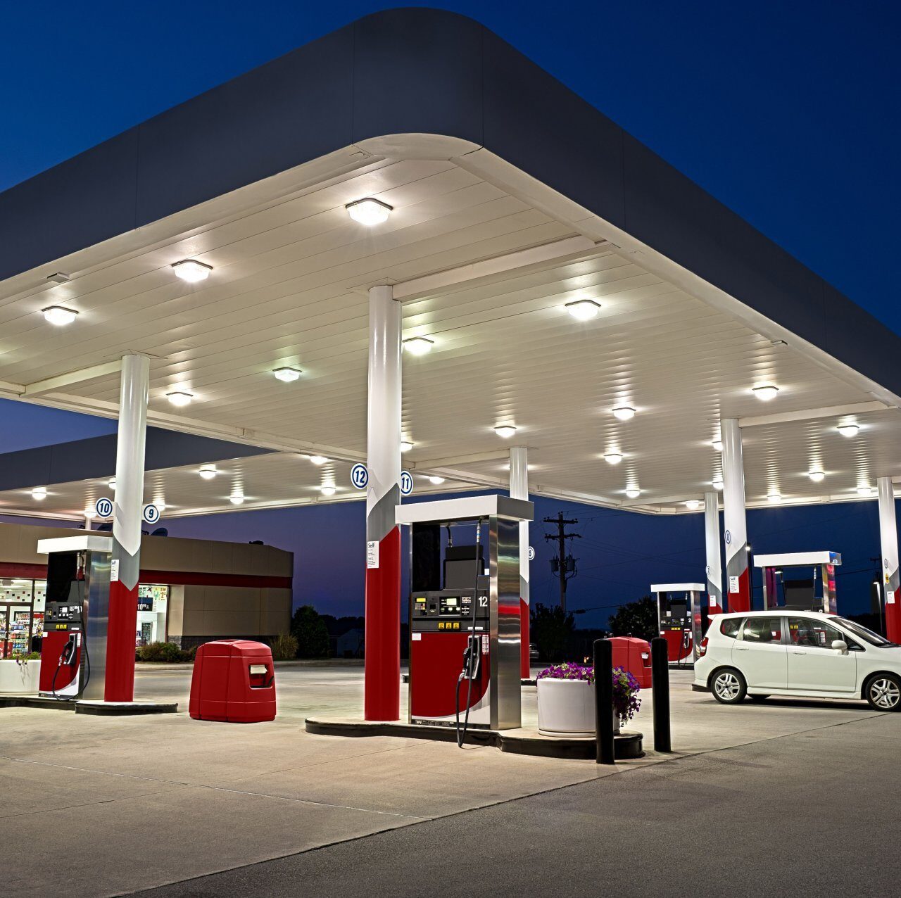 gas station