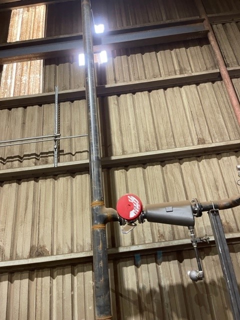 Production Room Moisture Separator on Steam Line